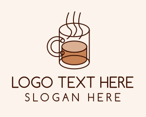 Hot Coffee Mug Logo