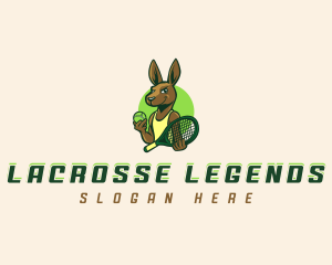 Kangaroo Tennis Racket logo design