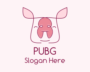 Cute Pork Piglet Logo