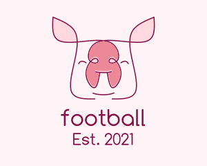 Livestock - Cute Pork Piglet logo design