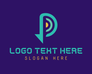 Cyber - Generic Wave App Letter P logo design