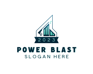 Cleaning Pressure Washer logo design