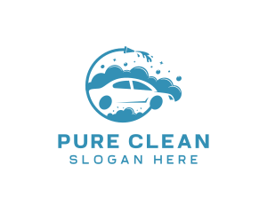 Car Wash Cleaning Pressure Washer logo design