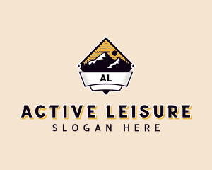 Adventure Mountain Peak logo design