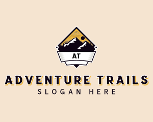 Adventure Mountain Peak logo design