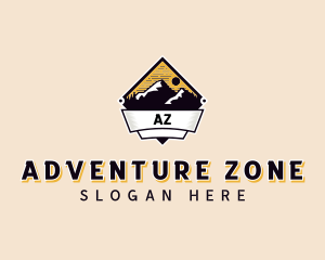 Adventure Mountain Peak logo design