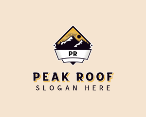 Adventure Mountain Peak logo design