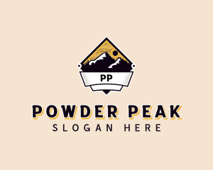 Adventure Mountain Peak logo design