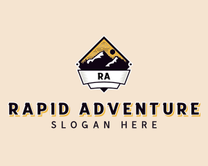 Adventure Mountain Peak logo design