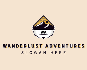 Adventure Mountain Peak logo design