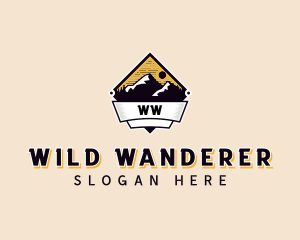 Adventure Mountain Peak logo design