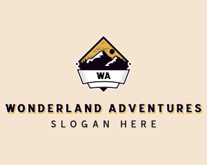 Adventure Mountain Peak logo design