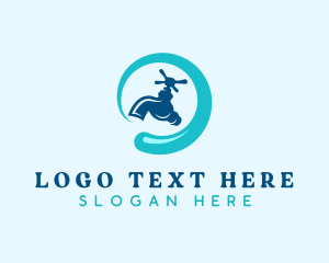 Sink - Faucet Water Plumbing logo design