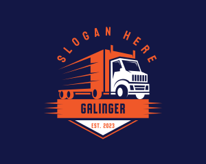 Logistics - Truck Logistics Emblem logo design