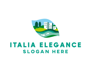 Italy - Riverside City Landscape logo design