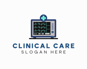 Medical Cardiac Monitor logo design