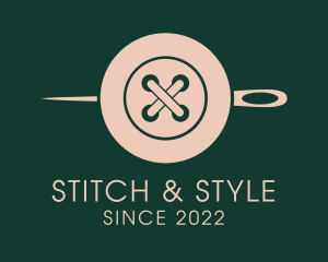 Cross Thread Button logo design