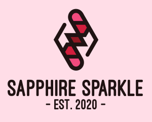 Sapphire - Diamond Ruby Gemstone logo design