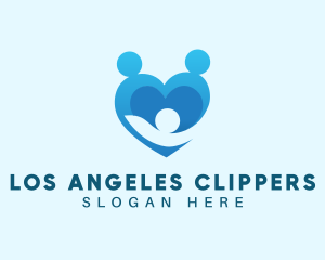 Orphanage - Family Love Heart logo design