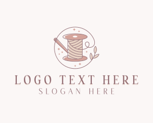 Yarn - Handcrafted Sewing Spool logo design