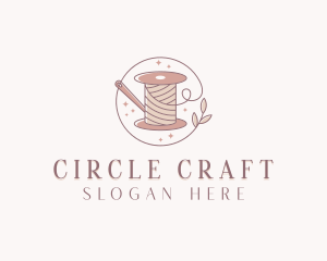 Handcrafted Sewing Spool logo design