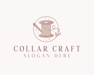 Handcrafted Sewing Spool logo design