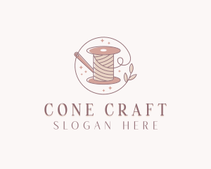 Handcrafted Sewing Spool logo design