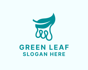 Natural Tea Leaf Extract logo design