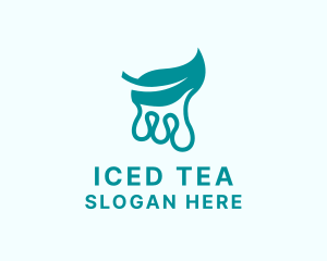 Natural Tea Leaf Extract logo design