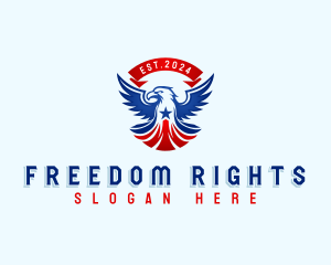 Freedom Eagle Patriot logo design