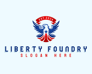 Freedom Eagle Patriot logo design