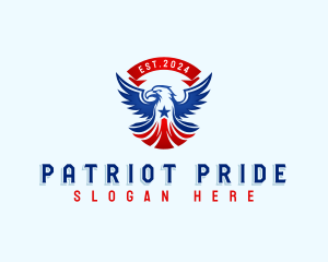 Freedom Eagle Patriot logo design