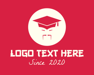 Graduation - Asian Graduation Cap logo design