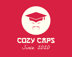 Asian Graduation Cap logo design