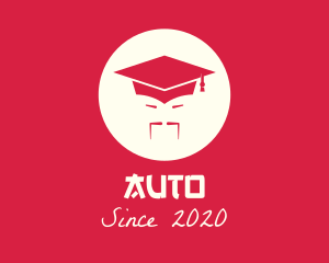 Graduating - Asian Graduation Cap logo design