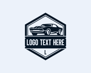 Muscle Car - Detailing Car Vehicle logo design