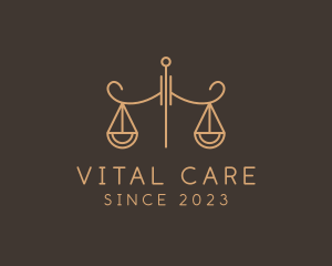 Judiciary - Justice Scale Office logo design