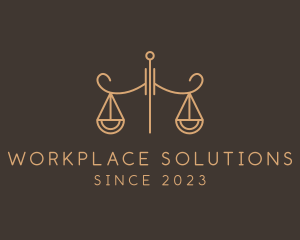 Office - Justice Scale Office logo design