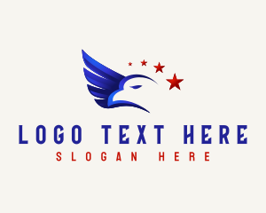 American - Bird Eagle Wing logo design