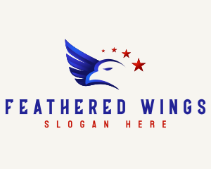 Patriot Eagle Wing logo design