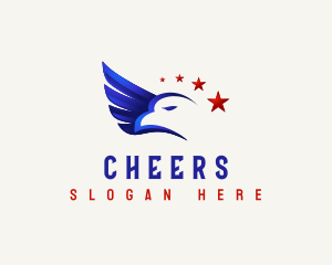 Star - Bird Eagle Wing logo design