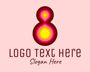 Traditional Medicine - Psychedelic Number 8 logo design