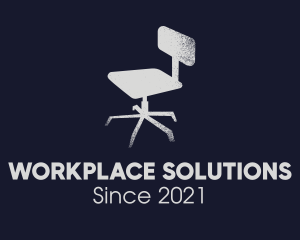 Gray Rustic Office Chair  logo design
