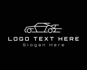 Car - Fast Gray Car logo design