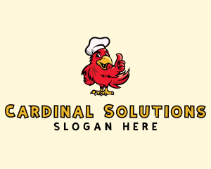 Cardinal - Parrot Chef Restaurant logo design