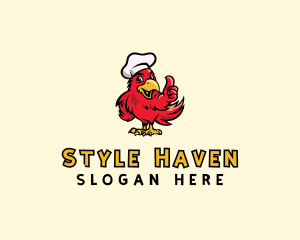 Toque - Parrot Chef Restaurant logo design