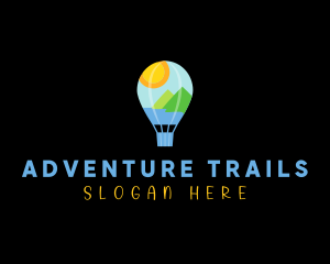 Hot Air Balloon Adventure logo design