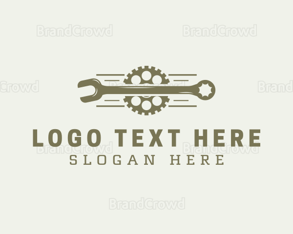 Cogwheel Tool Wrench Logo