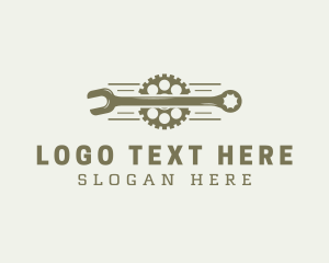 Cogwheel Tool Wrench Logo