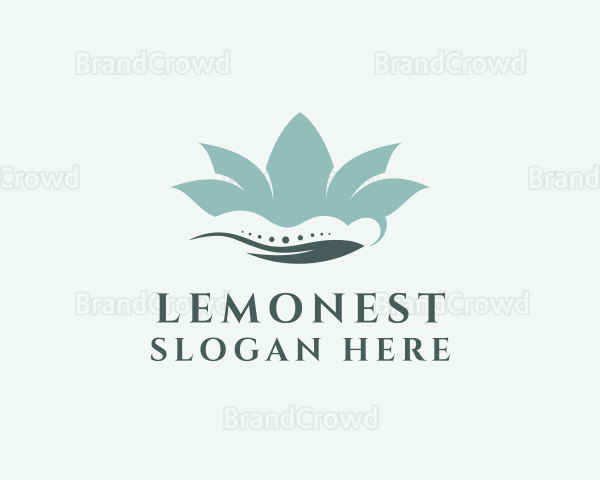 Massage Flower Lotus Logo